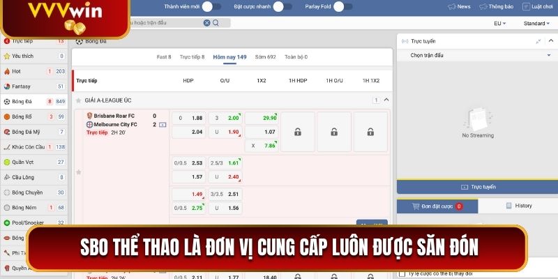 SBO Sports VVVwin - Đơn Vị Cung Cấp Kèo Cược Chất Lượng Cao 2025 1 SBO thể thao là đơn vị cung cấp luôn được săn đón